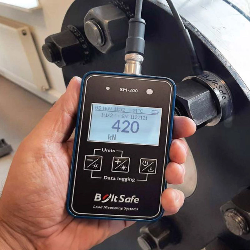 BoltSafe kädessä pidettävä voima-anturi lukija